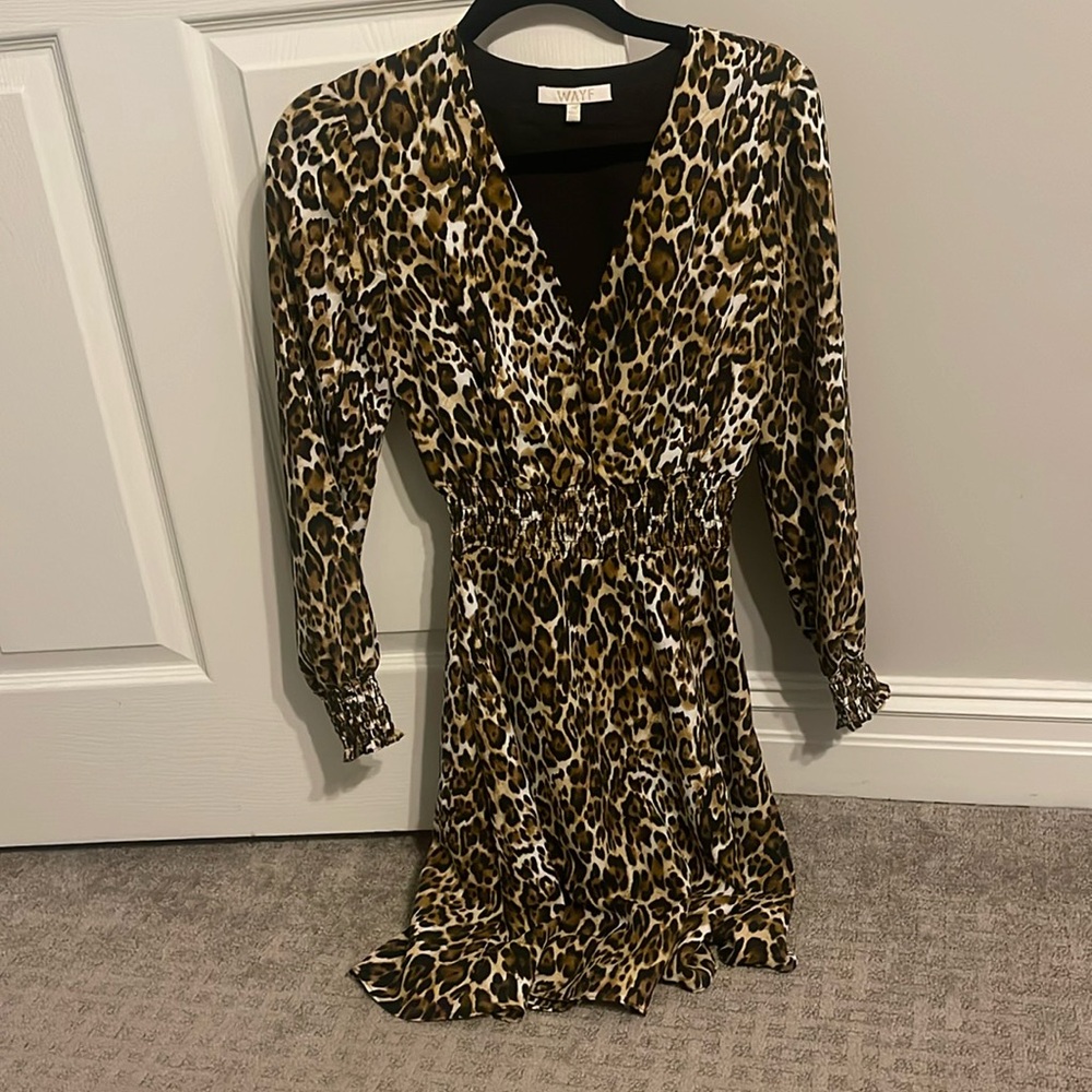 WAYF leopard dress size XS